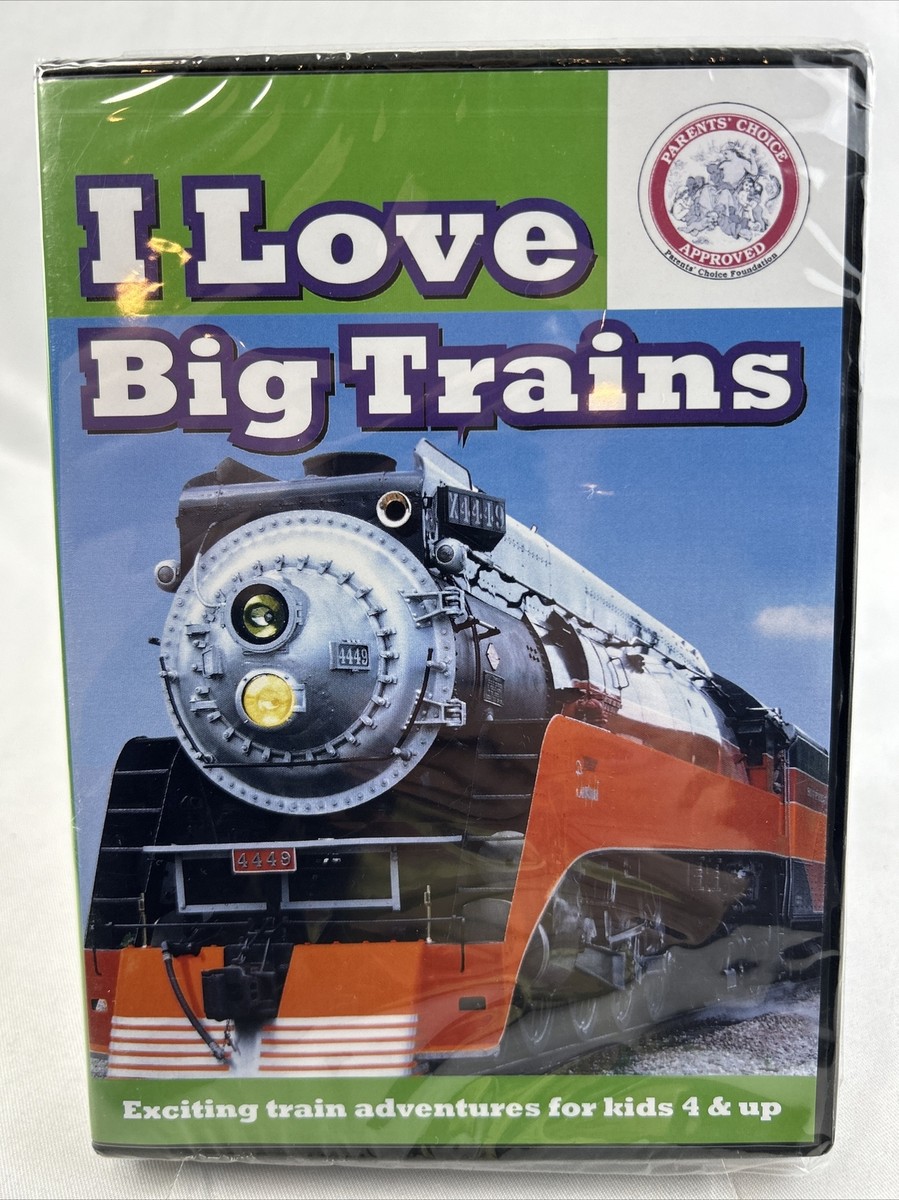 I LOVE BIG TRAINS (DVD, 2017) TM Books & Videos Parents Choice NIB