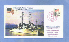 USS SAUSALITO PF-4 WW II Patrol Frigate named: California City ColorPhoto H/S PM