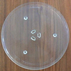 12 1/2" GE WB39X10003 Microwave Clear Glass Turntable Plate/Tray Used Clean
