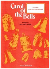 LEONTOVICH-WILHOUSKY CAROL OF THE BELLS VOCAL SOLO SHEET MUSIC SIMON RARE NEW