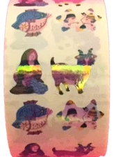 400  Zodiac Sign stickers in roll of 100 modules 2"x2",ea. sticker 1.00" RMP6903