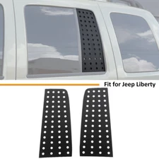 2xRear Window Triangle Glass Decor Cover Trim For Jeep Liberty 99-07 Accessories