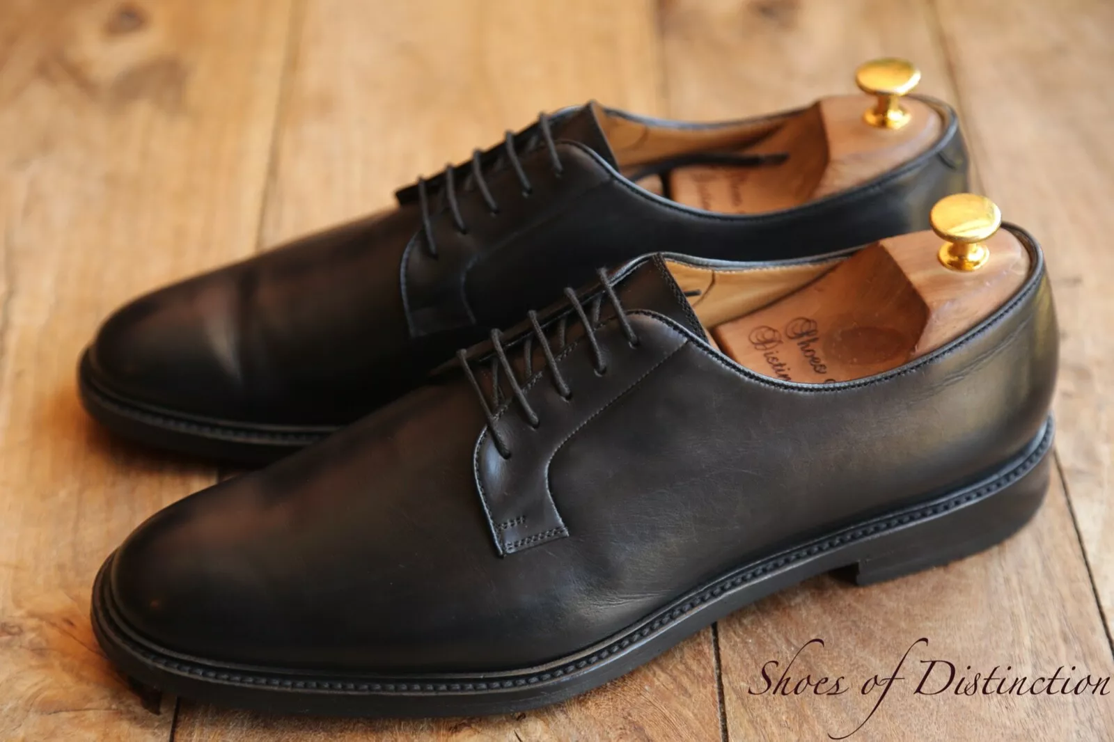 Chaussures derby homme Gucci Bee cuir noir UK 12 US 13 EU 416