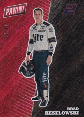 Panini 2017 The National Brad Keselowski #R7 37/99 Rapture Parallel Card 