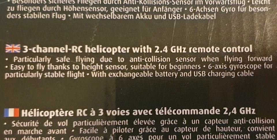 REVELL CONTROL Interceptor RC Helicopter 3Channel Indoor Helicopter NEW OPEN BOX - Image 3 of 4