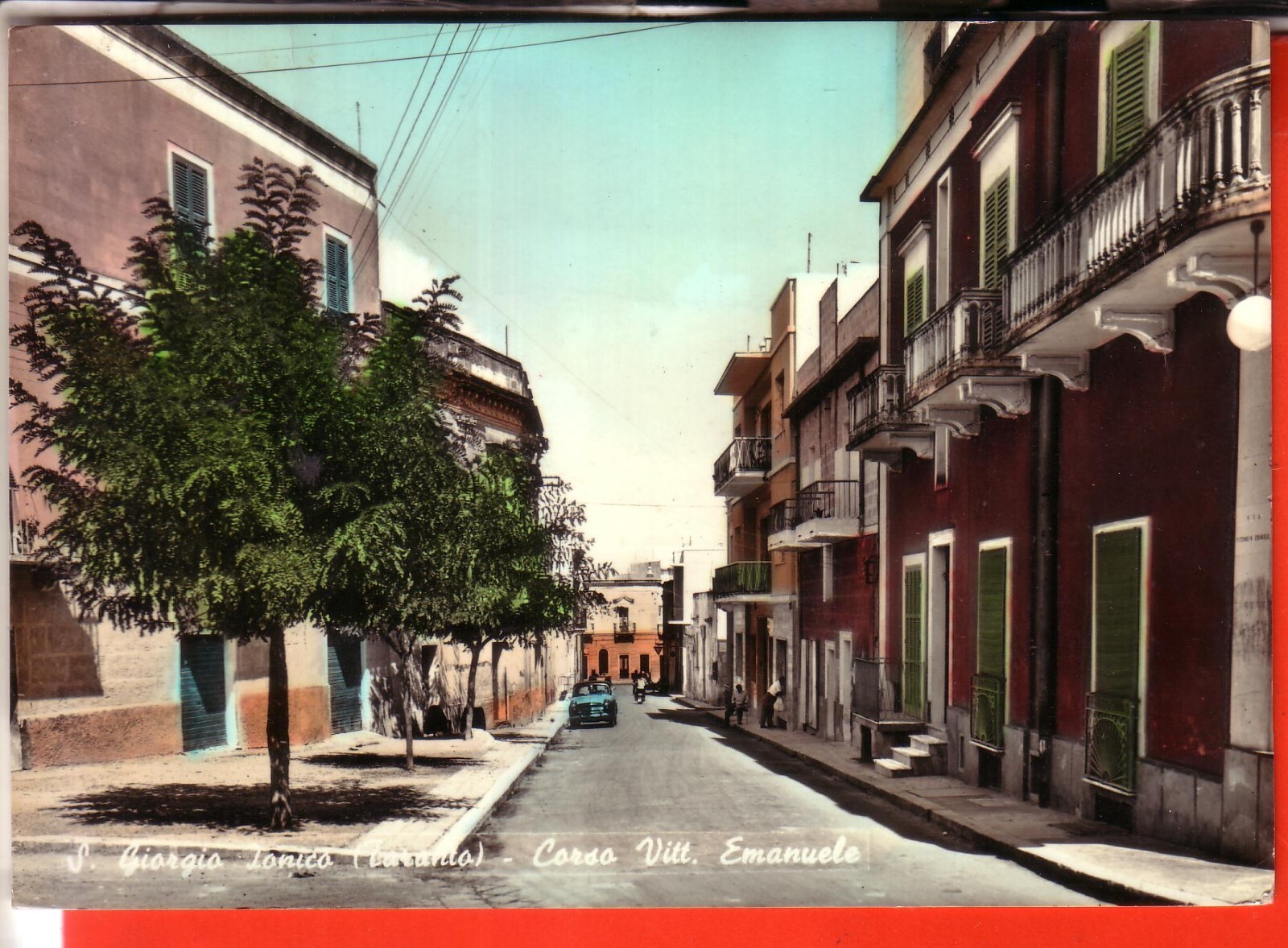 CARTOLINA S. GIORGIO JONICO ACQU VIAGGIATA 1965 CORSO VIT. EMA OCCASIONE