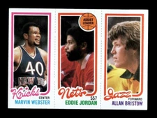 1980-81 TOPPS BASKETBALL MARVIN WEBSTER, EDDIE JORDAN, ALLAN BRISTOW