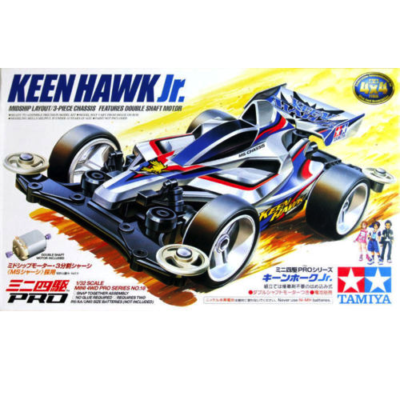 Tamiya 18618 Mini 4WD Pro Series Keen Hawk Jr. (MS Chassis) 1/32