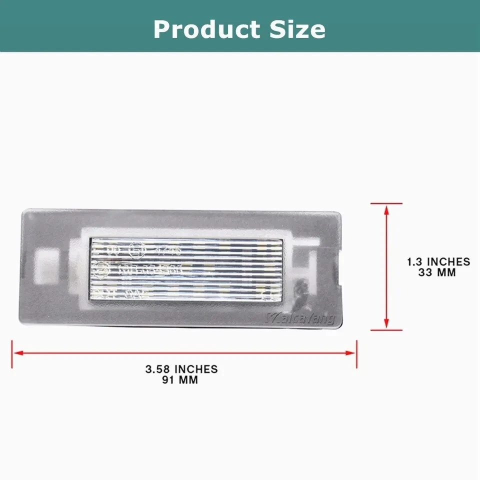 PLACCHETTE LUCI TARGA 21 LED SPECIFICHE PER FIAT PANDA 3 III 312 6000K CANBUS - Immagine 4 di 4