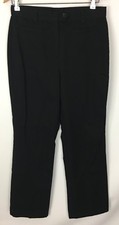 Lands' End Black Trouser Leg Pants Size 8