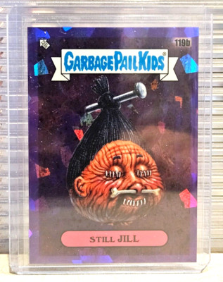 STILL JILL ~ 2021 Topps Garbage Pail Kids #119b ~ SAPPHIRE PURPLE REFRACTOR #/10