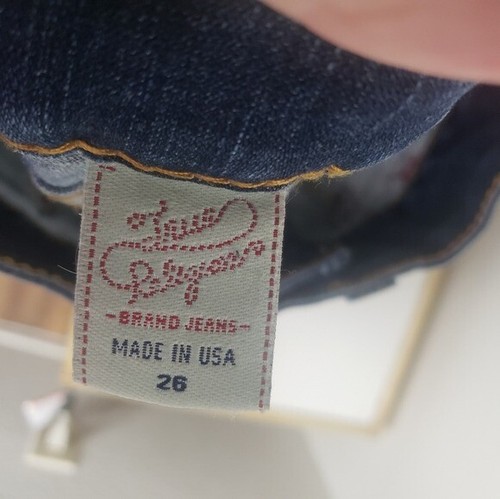 True Religion Women's Darkwash Flare Leg Jeans Size 26 - Picture 2 of 9