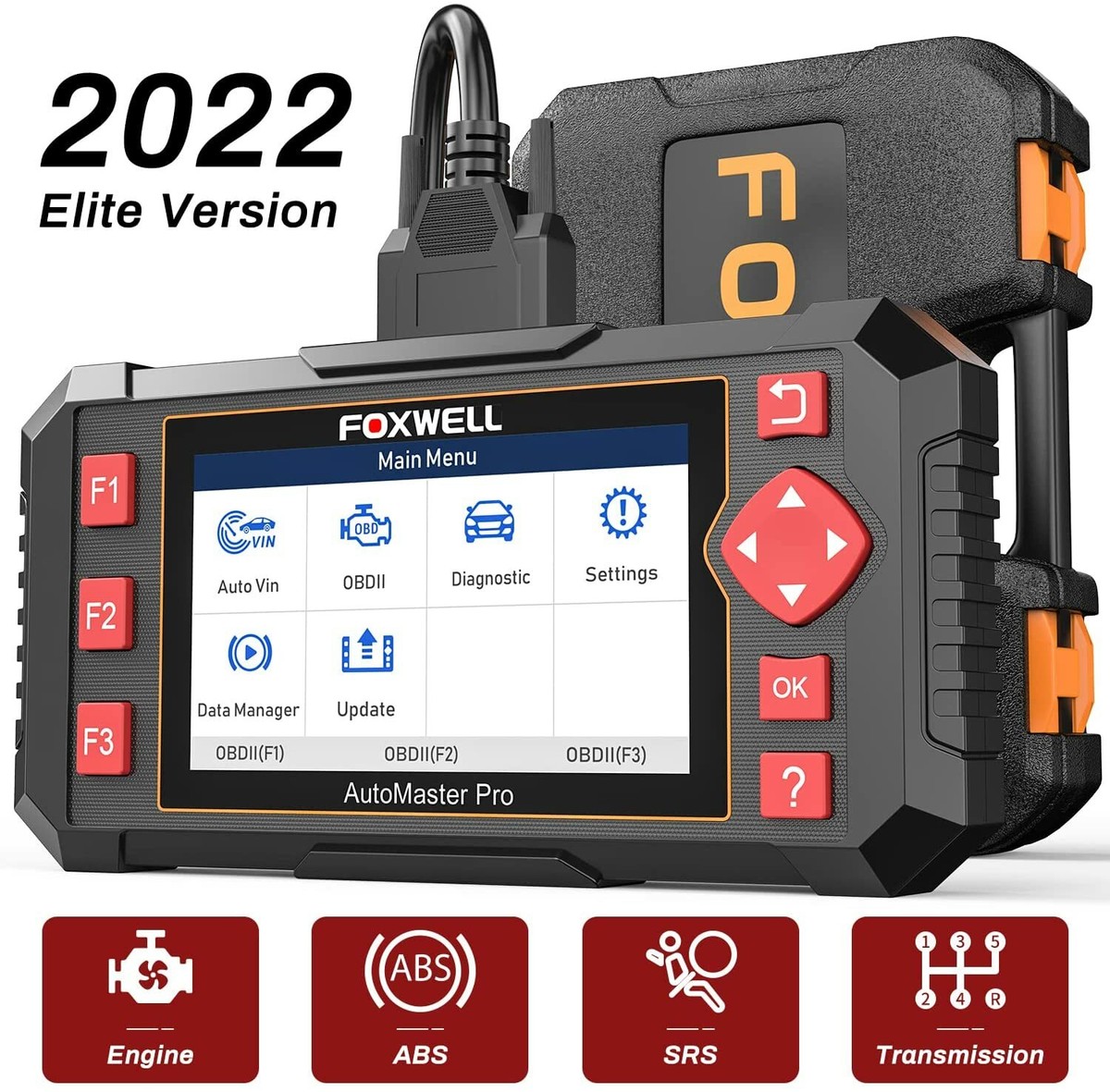 FOXWELL NT604 E OBD2 Scanner ABS SRS Transmission Engine Code
