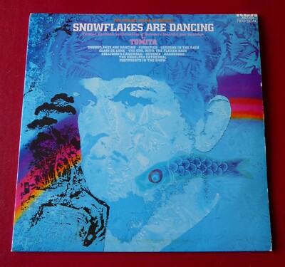 TOMITA - SNOWFLAKES ARE DANCING (THE NEWEST SOUND OF DEBUSSY) (1974 LP) EX / EX