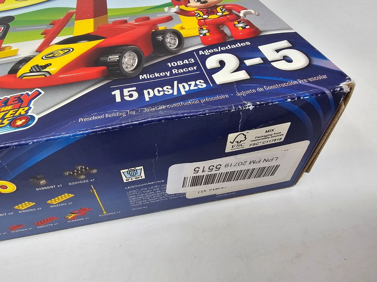 LEGO DUPLO Disney 10843 Mickey Racer New Sealed in Damaged Box