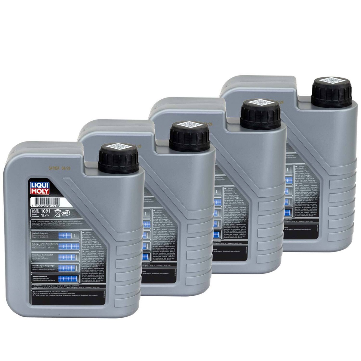 Motoröl MOS2 Leichtlauf 10W-40 LIQUI MOLY 4 X 1 Liter für Peugeot