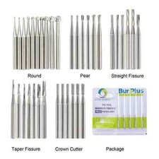 Wave Dental Burs FG 330 557 4 6 Carbide Burr Friction Grip Round Pear High Speed