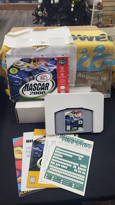 CIB NASCAR 2000 RACING NINTENDO 64 N64 VIDEO GAME COMPLETE IN BOX W/ PROTECTOR