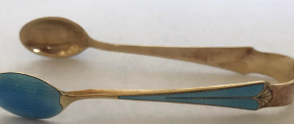 Сервировочные изделия из чистого золота и эмали David Andersen Norway MCM 1925-1950 - Изображение 3 из 3