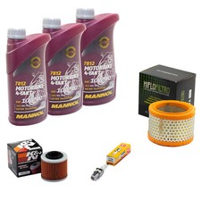 Set für Aprilia Pegaso 650 ML 97-00 Wartung Öl 3L Luftfilter Ölfilter Zündkerze