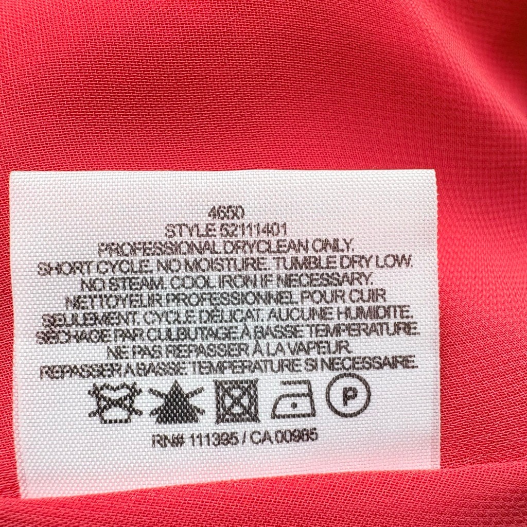 Tory Burch Darya Red & Beige 100% Silk Sleeveless Wrap Dress Size 0 thumbnail 8