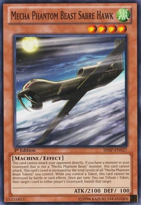 Mecha Phantom Beast Sabre Hawk - SHSP-EN027 - Common - Unlimited Edition - Light