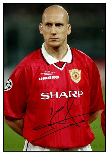 12502. Jaap Stam Signed Pictures (A4 Prints) Man United Milan Lazio Reading etc.