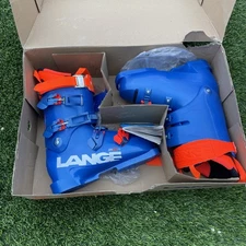 2024 Lange RS 130 LV Size-25.5 Vibrant Blue Ski Boots