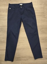 Peter Millar Pants Men's 33x32 Blue EB66 Performance 5 Pocket Golf Travel Casual