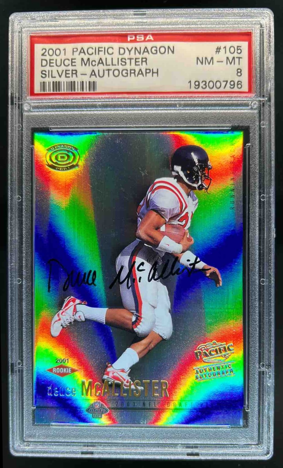 Deuce McAllister Pacific Dynagon #105 Silver-Autograph