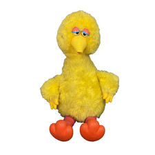 Vintage 1985 Big Bird Tape Player Plush Sesam...