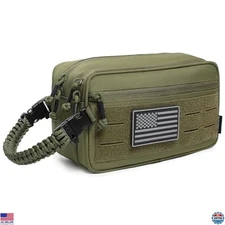 Tactical Toiletry Bag for Men Dry Wet Separate Dopp Kit Travel Hygiene Bag EDC