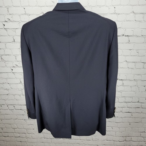 Cappotto sportivo blazer Jos A Bank blu navy 100% lana 3 bottoni tacca ventilata taglia 42R - Foto 2 di 15