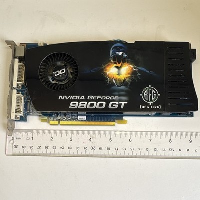 BFG Tech NVIDIA GeForce 9800 GT 512MB PCIe Graphics Card - TESTED WORKING Retro
