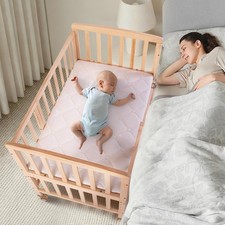 Baby Bassinet Bedside Sleeper,Portable Mini Baby Crib Mattress Included,New