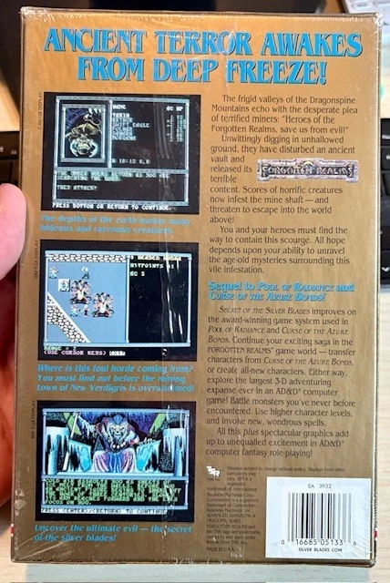 Secret of the Silver Blades D&D Commodore 64 128 Dungeons & Dragons Brand New! - Image 2 of 4