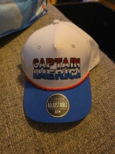 Captain America Genuine Marvel Blue Snapback Hat Cap Mens One Size