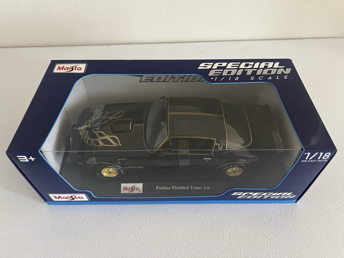 Maisto 1/18 Pontiac Firebird Trans Am Diecast Model Car Black