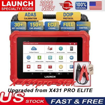 LAUNCH X431 PRO Star Bidirectional Scanner Diagnostic Tool ECU Key Coding TPMS*#