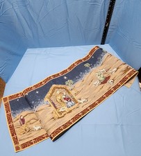 Nativity Scene Christmas Tapestry Table Runner 52 x 13"