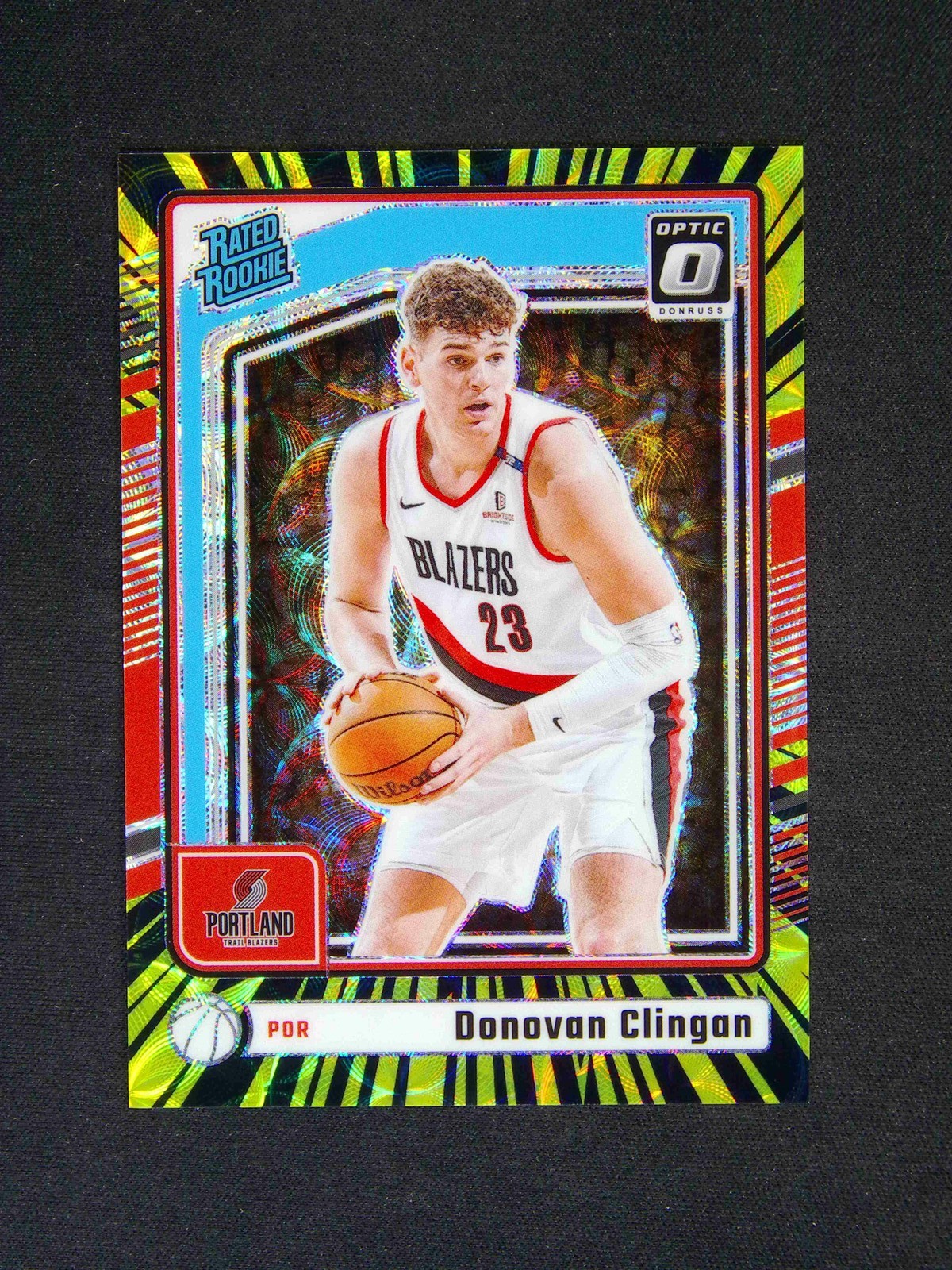2024-25 Panini Donruss Optic Donovan Clingan #272 RC Rated Electricity Scope /75