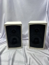 2 Triad InRoom 2 Bronze Bookshelf Satellite Speakers Tested Working White