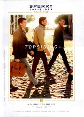 2014   Sperry top-Sider Gold Cup  Print Ad   2000's Fashion FA-01