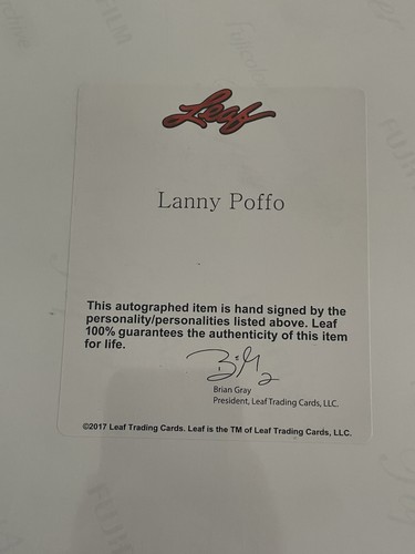 Lanny Poffo Signed 8x10 Photo Leaf COA WWE Certified Auto - Picture 2 of 2