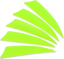 PATIKIL Arrows Vanes Arrow Feather Left Wings for 3 Inch, Fluorescent Green 