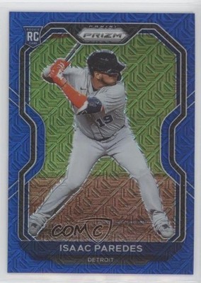 2021 Panini Prizm Blue Mojo Prizm 167/199 Isaac Paredes #43 Rookie RC 0hd6