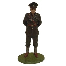 #9 BEF English infantry officer 2.16" tin toy lead metal figure Luppa Military
