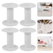 10 Pcs Bobbins for Sewing Machine Plastic Reel to Tape Empty Wire Spools