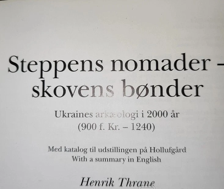 1994 Steppe nomads/Forest farmers/Ukrainian archaeology/History/Book Rare - Image 2 of 4