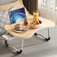 Mesa Cama Portátil para Portátil con Portavasos y Bandeja Multifuncional para Hogar,Oficina